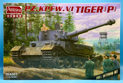 Amusing Hobby 35A061 1/35 Pz.Kpfw.VI Tiger(P)''Truppenübungsfahrzeu'' Brand New