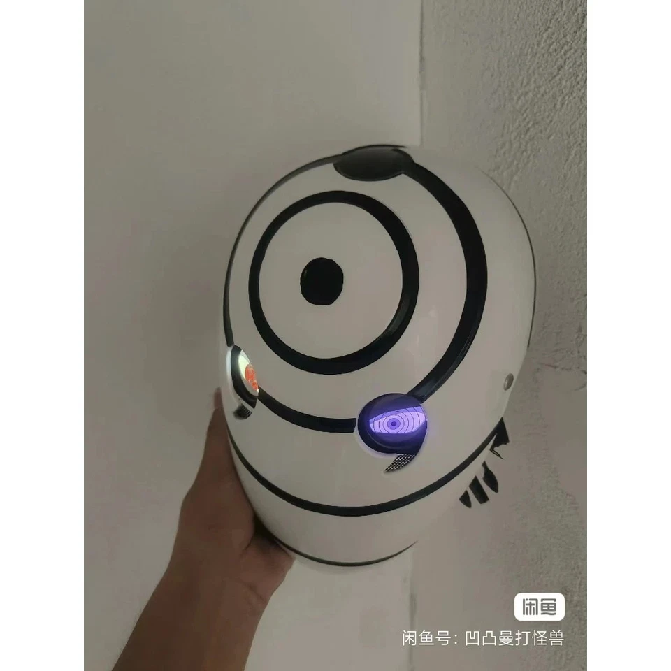 Naruto Obito Uchiha Tobi LED Cosplay Mask Helmet Sharingan Eye Akatsuki Prop - Image 4 of 4