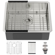 Undermount Bar Sink 21"x18" Single Bowl Stainless Steel Kitchen Sink