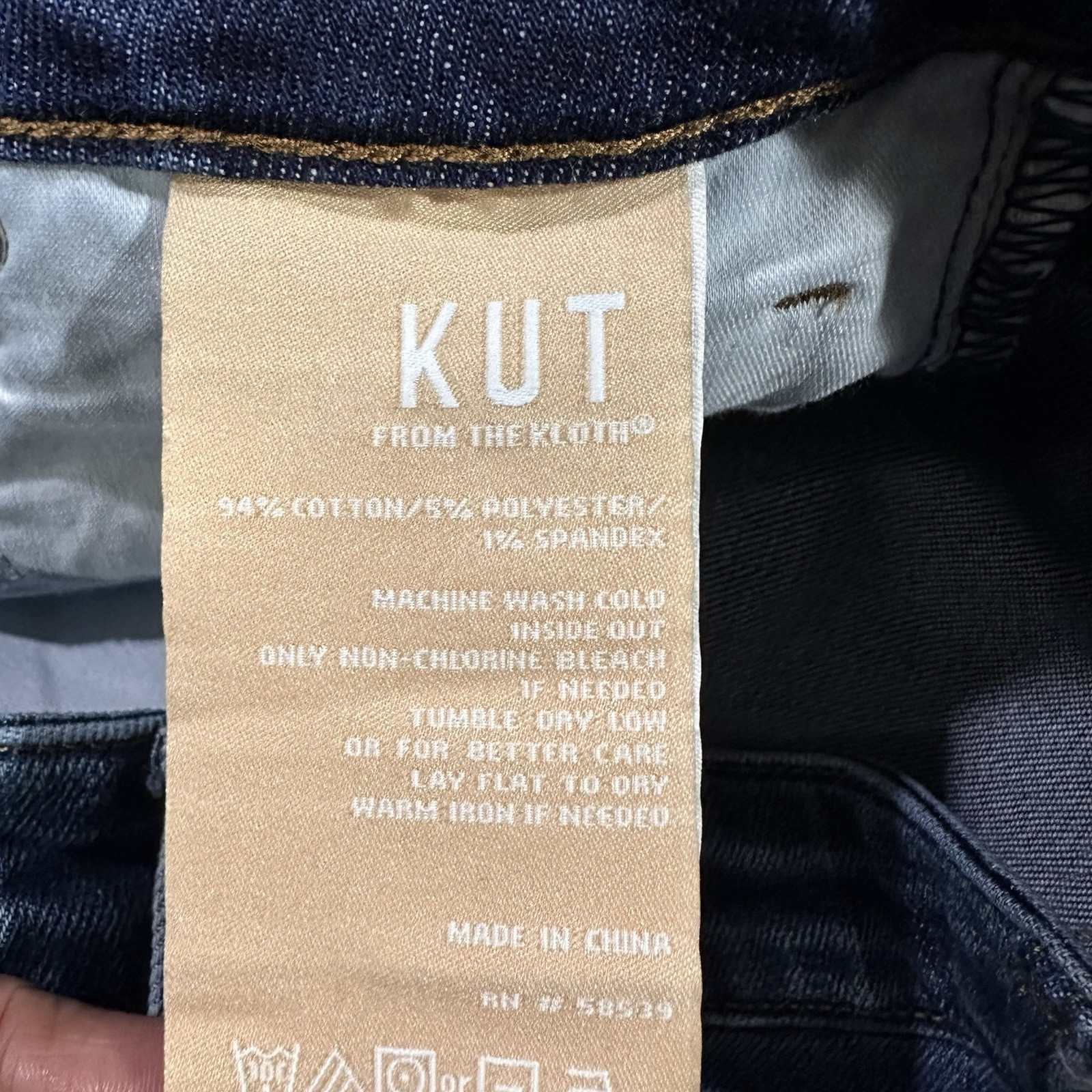 KUT From The Kloth Ana High Rise Fab Ab Flare Jeans Dark Wash Womens ...