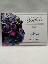 Panini Impeccable 2024 Canvas Creations Chris Olave Auto #CC-COE Saints /75