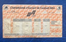 Euro 1984 semi-final Denmark v Spain original ticket Lyon France