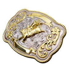 1X Rock Bull Ride Long Huge Rodeo Big Cowboy Texas Western Shine Belt Buckle HOT