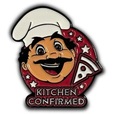 VERY RARE: Chuck E. Cheese "Kitchen Confirmed" Employee Exclusive Pin - HTF 🌟