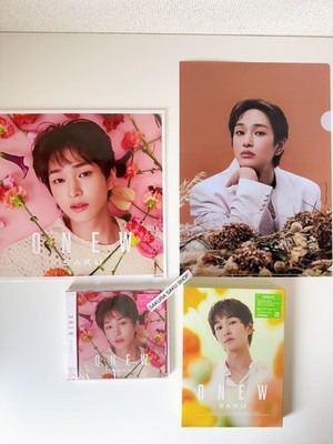 SHINee ONEW SAKU set of 2 First Limited + Regular CD w/ MEGA Jacket file folder