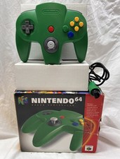 Genuine Nintendo 64 N64 Green OEM (NUS-005) Mint Controller W/ Original Box
