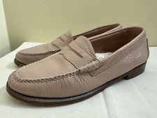 G.H. Bass  Co. Weejuns Whitney Blush Pink Leather Penny Loafers 6 M Preppy