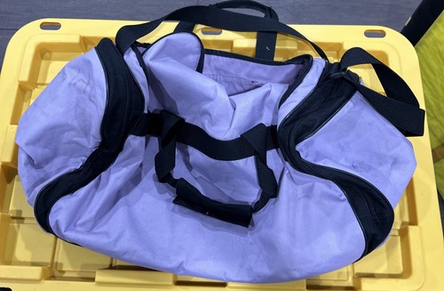 Duffle Gym Bag Adidas Violet Purple and Black School Sports Track Basketball - Picture 2 of 5