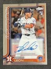 Pedro Leon | 2025 Topps Chrome Rookie On-Card Auto Houston Astros