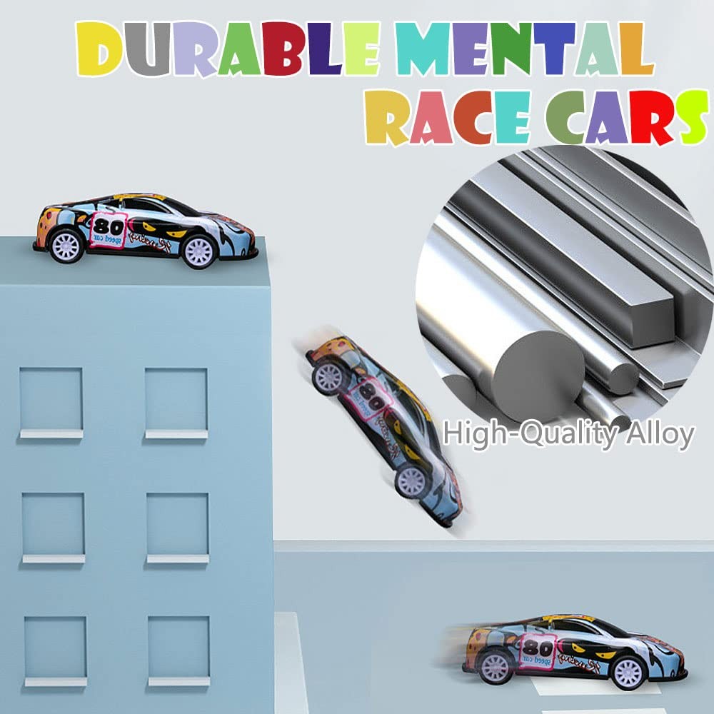 36 Pack Pull Back Toy Cars Mini Die-Cast Race Cars Vehicles Bulk Party Fav