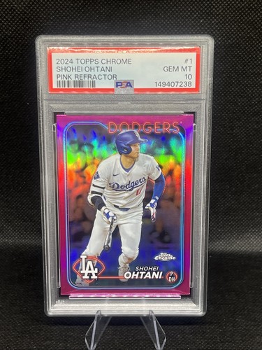 2024 Topps Chrome - SHOHEI OHTANI #1 Pink Refractor GEM MT PSA 10