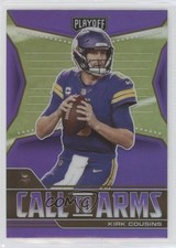 2021 Panini Playoff Call to Arms Purple Prizm Kirk Cousins #CA-KCO s1i