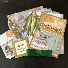 Craftroom Clearout/Mini Card Kit Bundle/ Junk Journal/Vintage Fishing