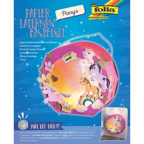 "Folia Laternen-Bastelset \"Pony\", Pink 1 Bis 40 Stk Spare 61%"-image
