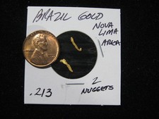 BRAZIL WIRE GOLD NUGGET .213 GRAM
