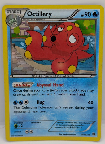 Octillery 33/162 Breakthrough Holo MP Pokemon