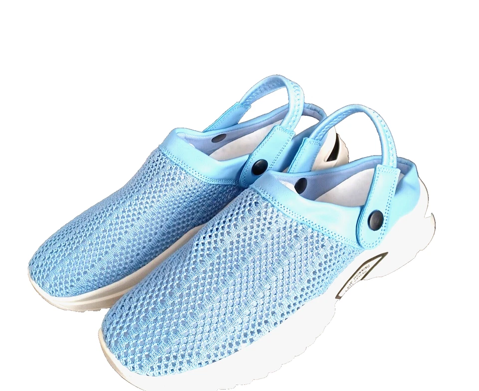 Zapatos ortopédicos para hombre Jerrycherries malla superior verano transpirable sandalias azules Foto 4 de 4