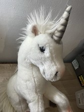 Steiff Large White Stuffed Unicorn