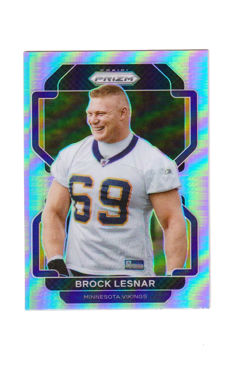 2021 Panini Prizm Brock Lesnar HOLO Silver Prizm #134 Vikings WWE SP