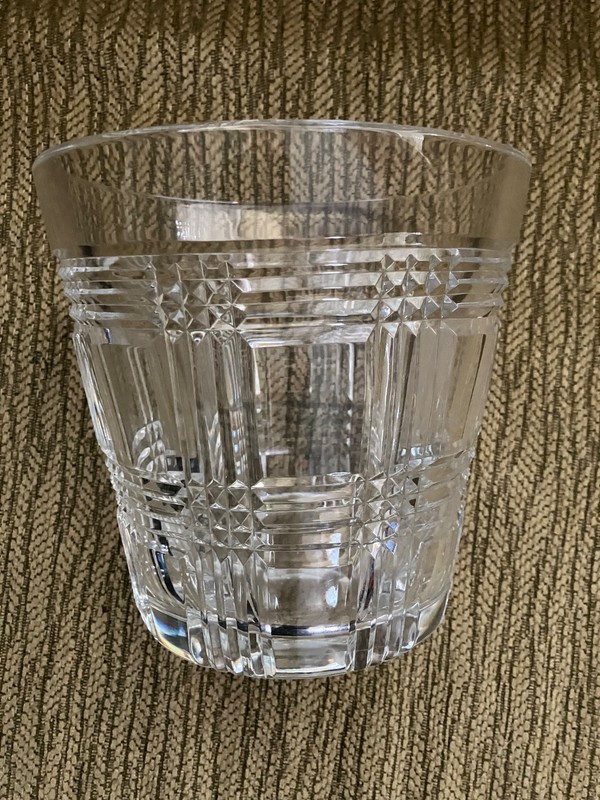 RARE RALPH LAUREN VINTAGE GLEN PLAID CRYSTAL ICE BUCKET