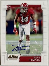 Deionte Thompson 2019 Score Auto RC Alabama Crimson Tide Arizona Cardinals 