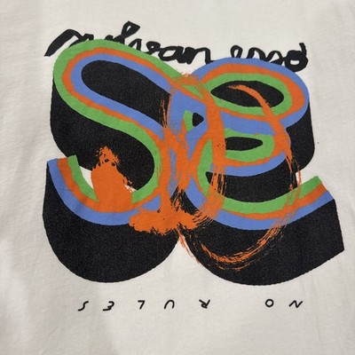 Sylvan Esso No Rules sandy Tour Tshirt White With Graphic, Size Large Unisex