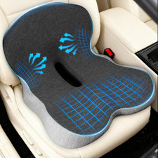 Memory Foam Car Seat Cushion with Back Support Truck Driver Office Chair Cushion