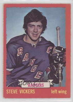 1973-74 O-Pee-Chee Light Back Steve Vickers #57 0m8e