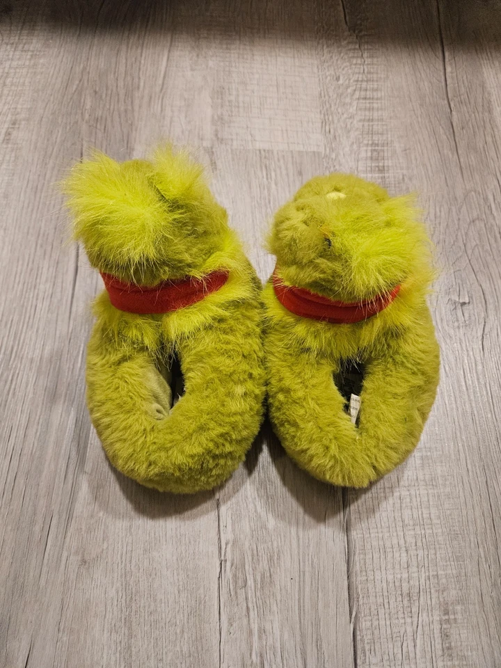 toddler slippers grinch 5t/6 only worn twice great condition, read description! - Image 2 of 3