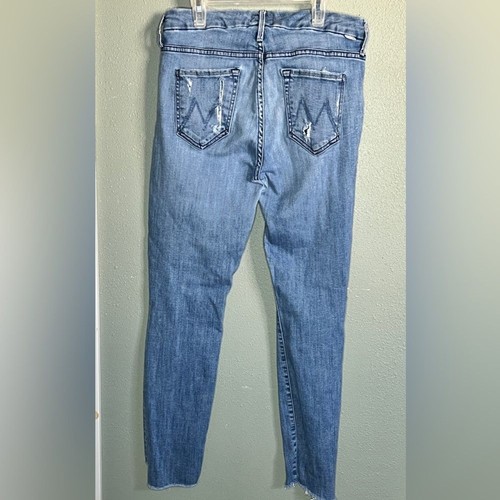 Mother "The Looker" Distressed Ankle Fray Jeans 29