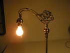 Antique 1930’s  4' 10"  Floor Brass Floor Lamp — photo 6