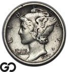 1921-D Mercury Dime, Tough Lower Mintage Choice XF++ Key Date