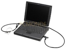 Fellowes Laptop Combination Cable Lock 6ft Vinyl-Coated Galvanized Steel 99432 