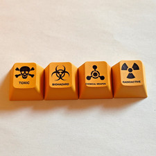 4 Piece Custom Keycap Set 5-Sided Dye-Sublimation for Cherry/Gateron MX Switches