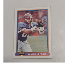 1991 Bowman James Lofton #42 Buffalo Bills NFL Football Base Set Card