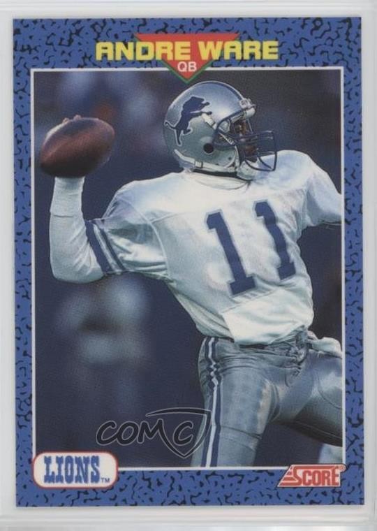 1991 Score Young Superstars Andre Ware #32 0w8