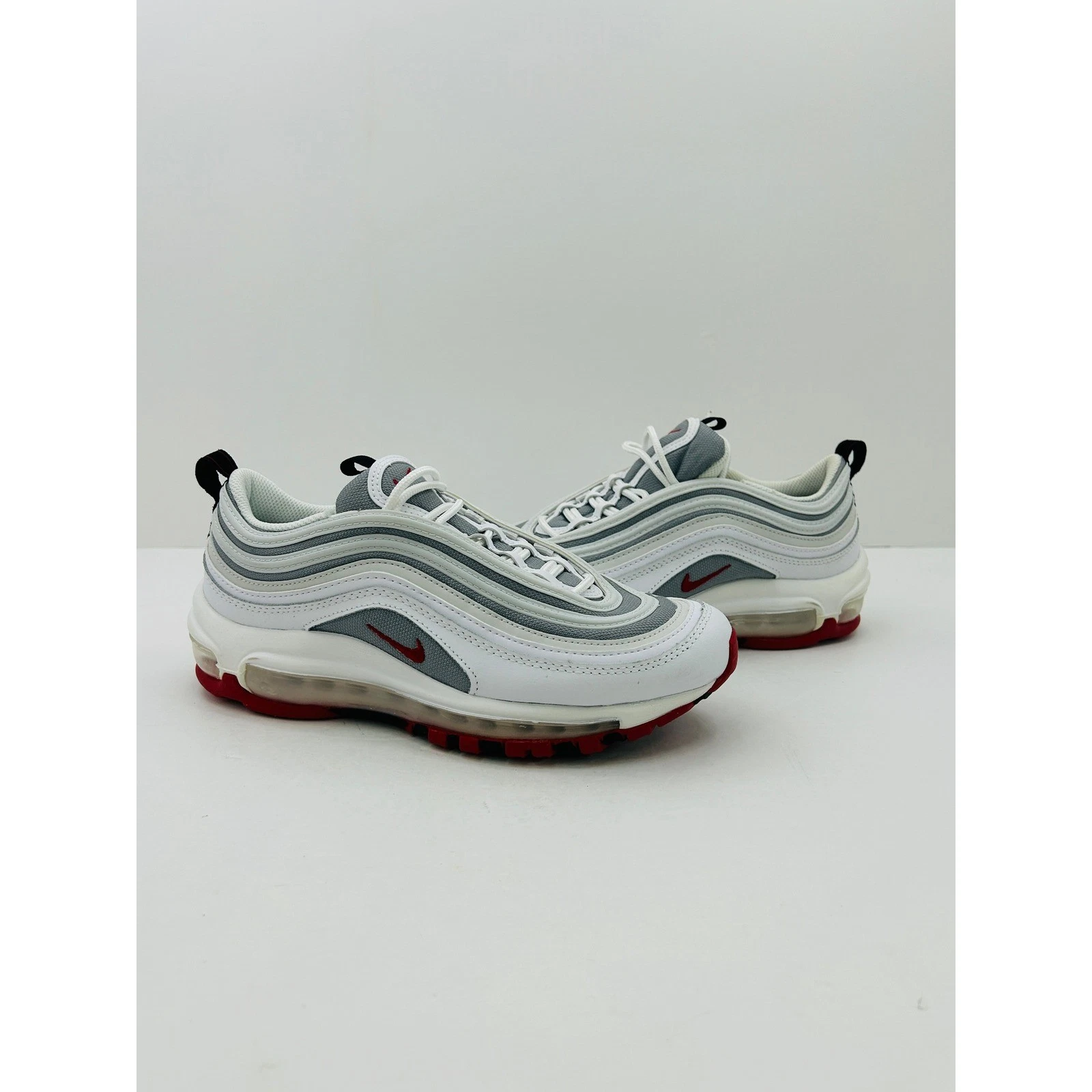 Nike Air Max 97 GS Sneakers Kids 6Y White Grey Red new wihout box