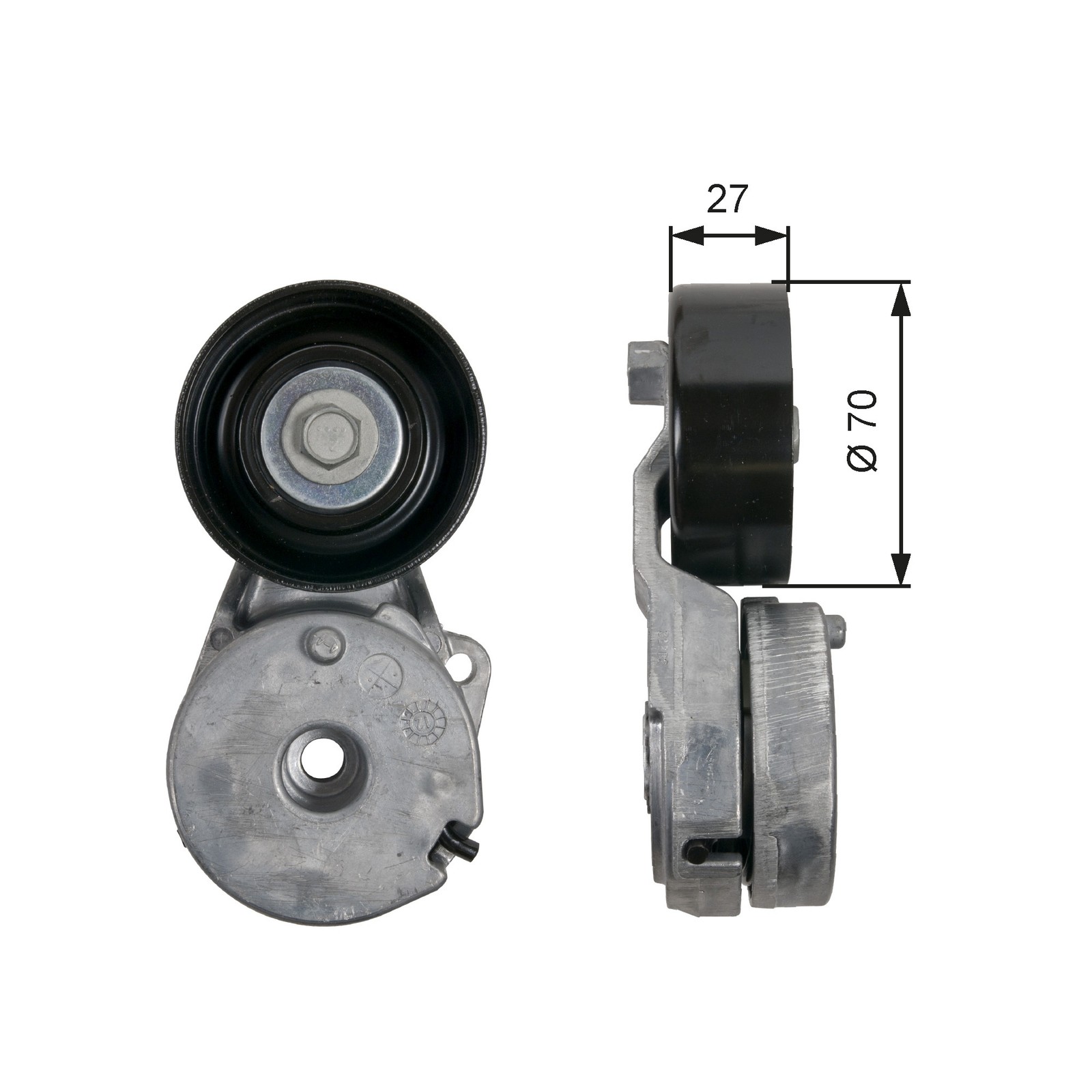GATES-OE T39162 Belt Tensioner, V-ribbed belt for NISSAN,RENAULT