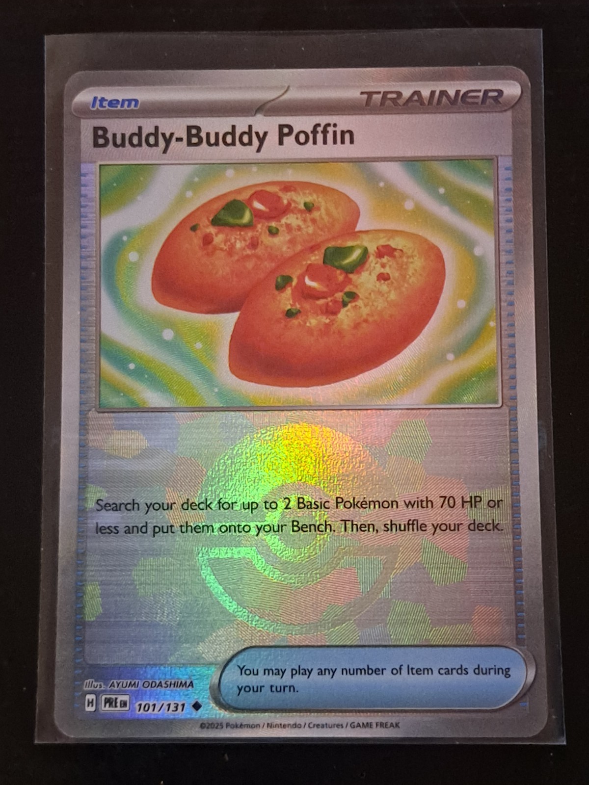 Buddy-Buddy Poffin - 101/131 - Prismatic Evolutions - Pokeball Holo - NM