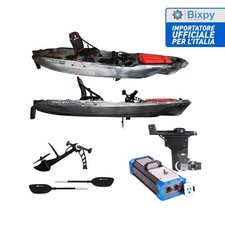 BIG MAMA KAYAK A PEDALI TRIKEN 330 - CANOA MONOPOSTO FISHING + motore elettrico