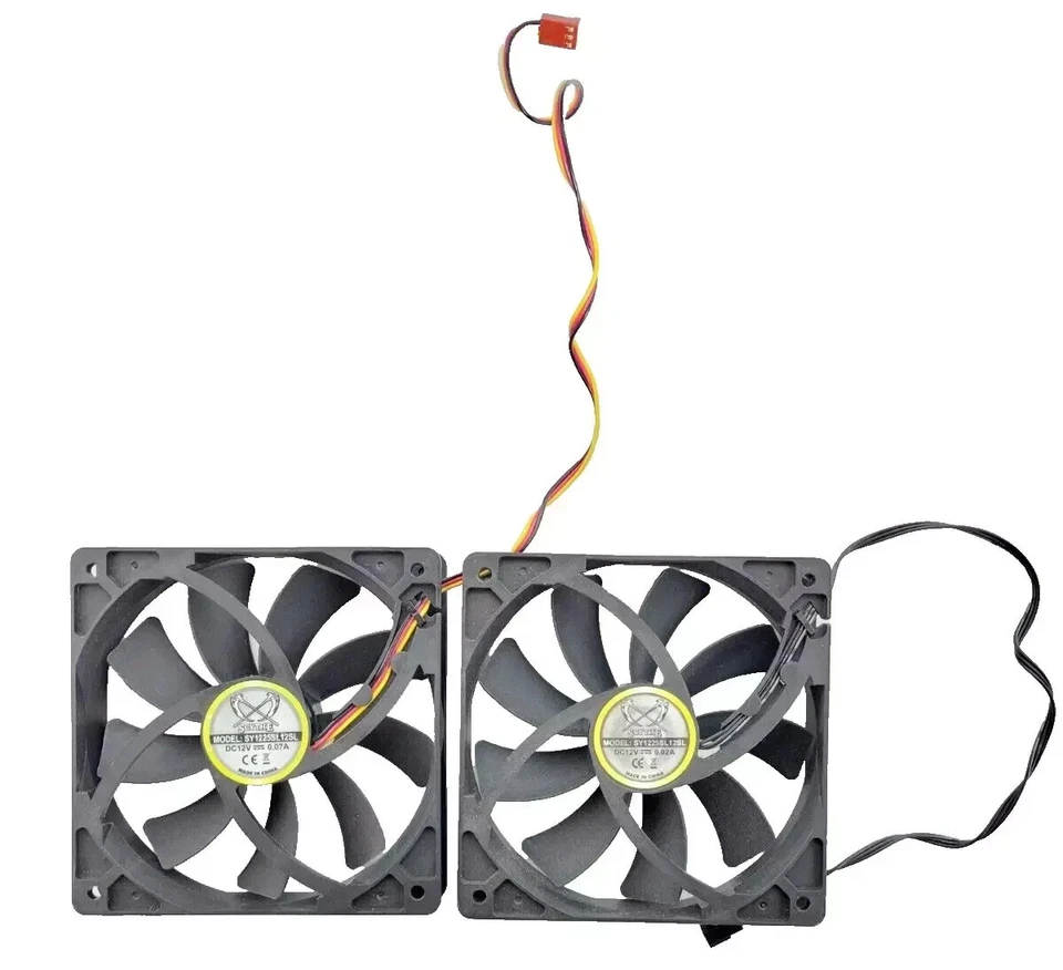 Scythe 120mm 3 pin Computer case fans PC Gaming DC 12V SY1225SL12SL - Image 2 of 4