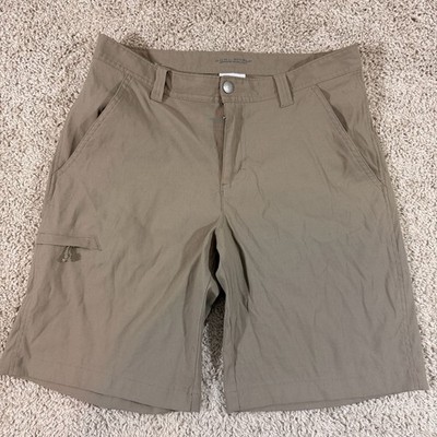Columbia Omni Shield Hiking Fishing Shorts Mens 32 Tan Outdoor Cargo EUC