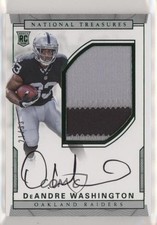 2016 Panini National Treasures Emerald 21/33 DeAndre Washington Patch Auto 3c4