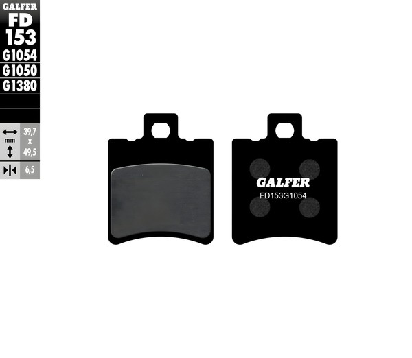BremsbeläGe Set Galfer 2X FD153G1054 Semi-Metall Vorne & Hinten 6,5Mm-image