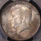 1964 P Kennedy Half Dollar PCGS MS66(+), Dual Toned, Tough plus grade, FREE SHIP