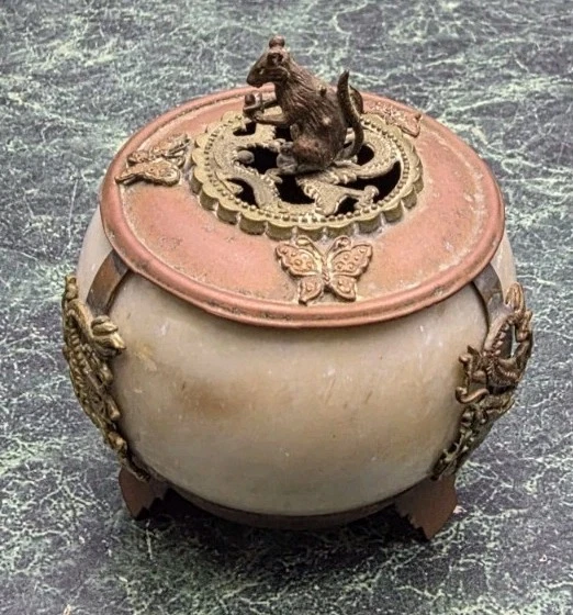 古董原始玉石古董中国香炉| eBay