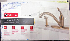 Delta Classic Single Handle Kitchen Faucet Sprayer Stainless 400-SS-DST 86x