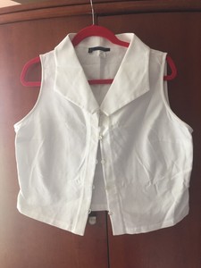 burberry vest womens white