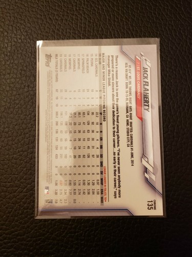 2020 Topps Chrome Jack Flaherty No. 135 Ben Baller Cardinals - Bild 2 von 2