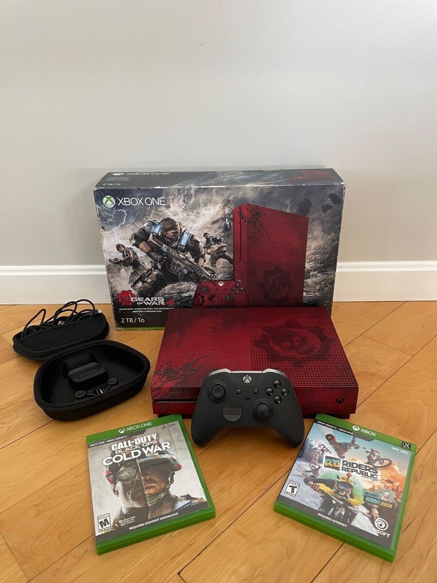 Microsoft Xbox One S Gears of War 4 Limited Edition 2 TB Crimson Red Console